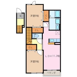 五十鈴ケ丘駅 徒歩39分 2階の物件間取画像